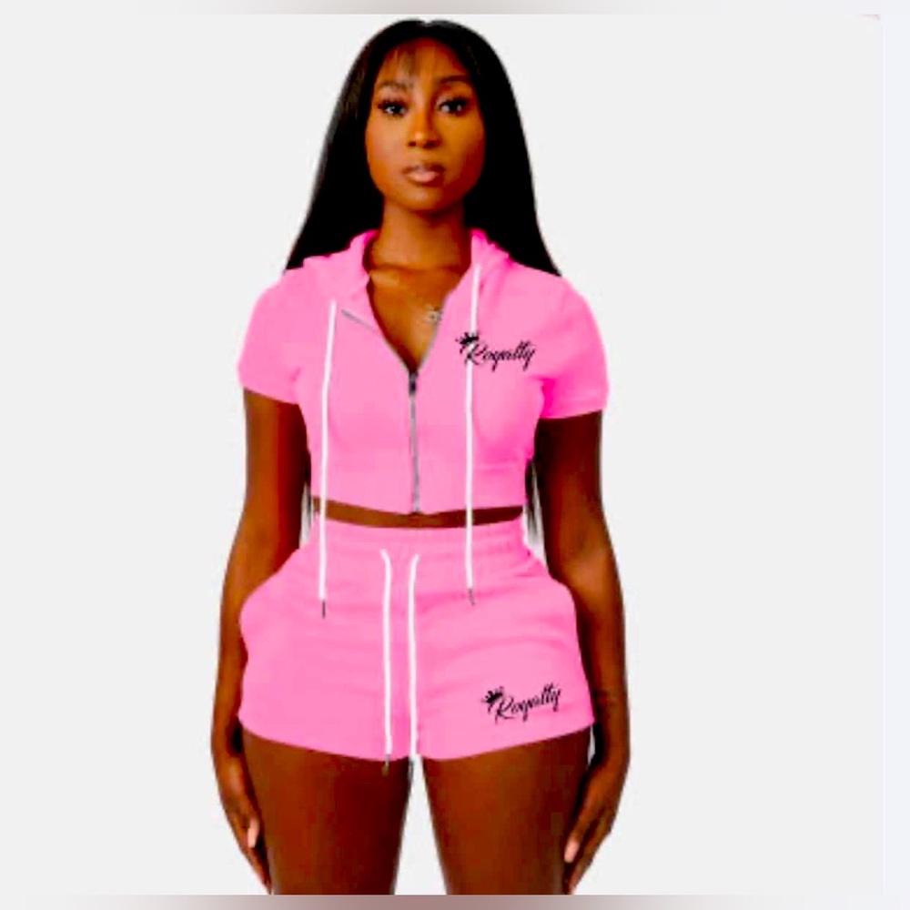 Women short spring royalty set